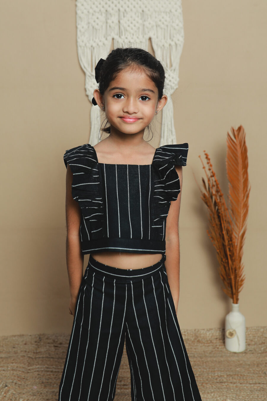 Frill top and Bell bottom co-ord set for girls - Image 3