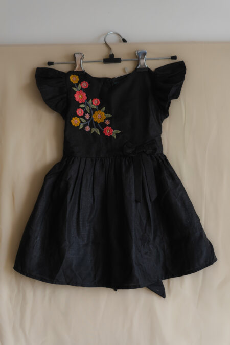 Black frill dress for girls